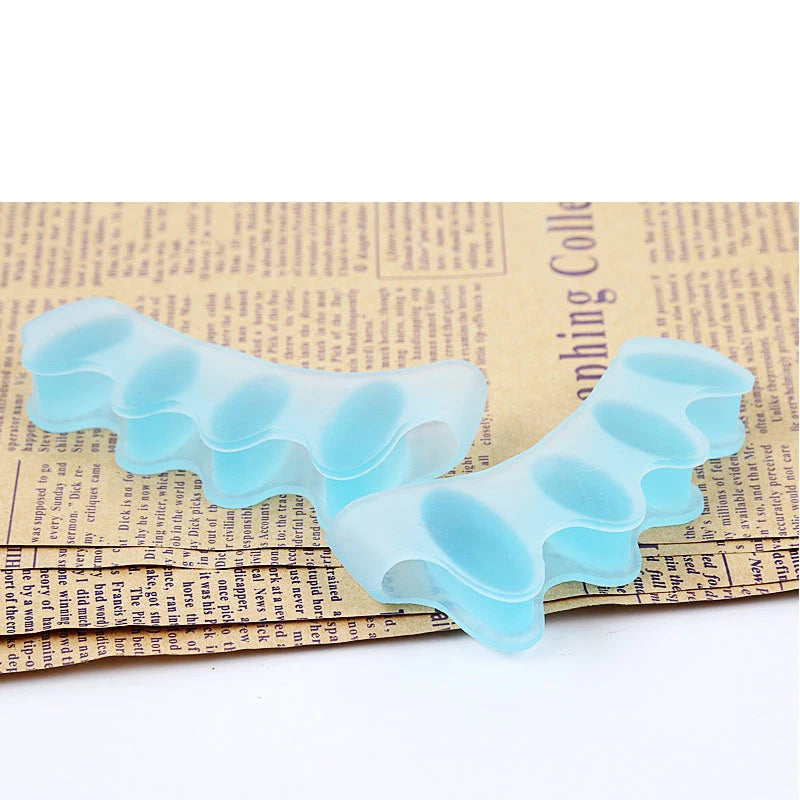 1 Pair Silicone Toe Separators Hammer Toe Bunion Gel Cushioning for Yoga Comfortable Protective Pads for Men And Women