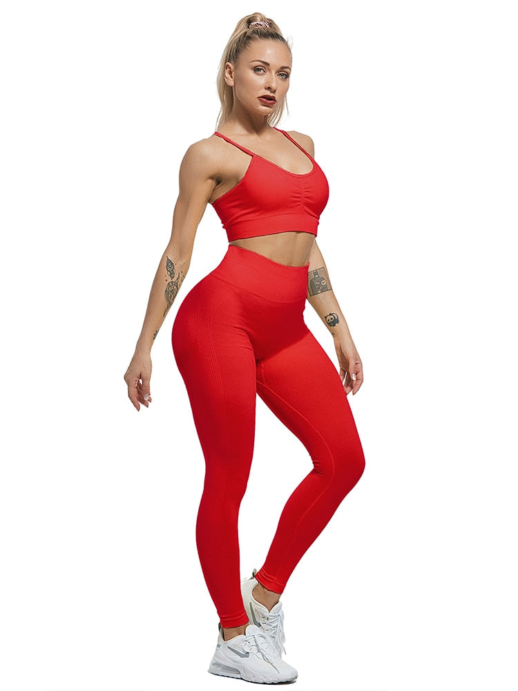 Women Slim High Waist Seamless Fitness Legging