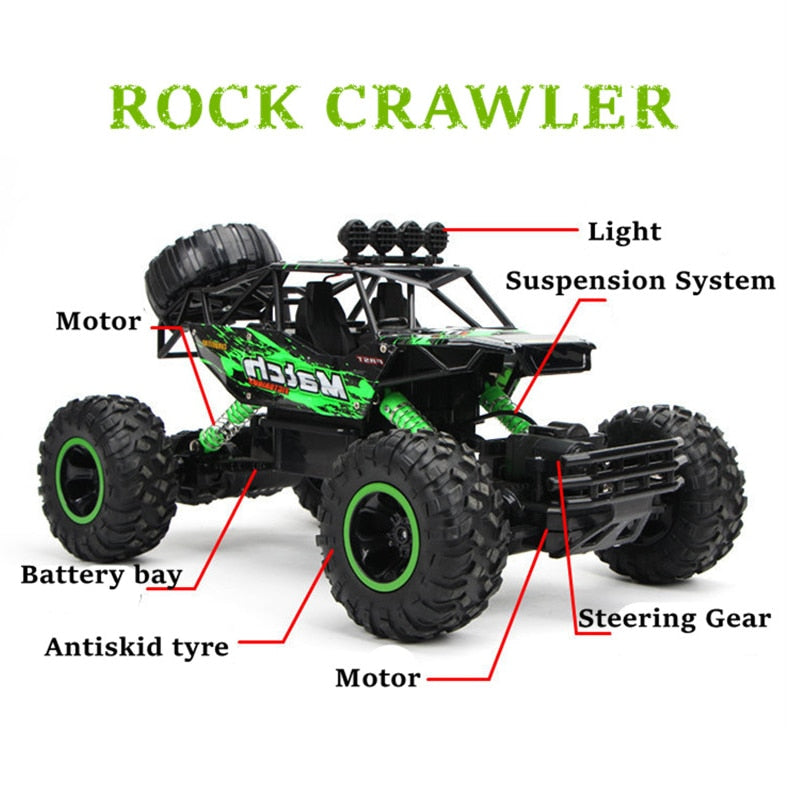 4WD RC Car With Led Lights For Children