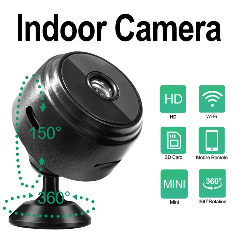 A9 Mini HD 720P Smart Home Security WiFi IP Camera with Mobile Remote Monitoring Application