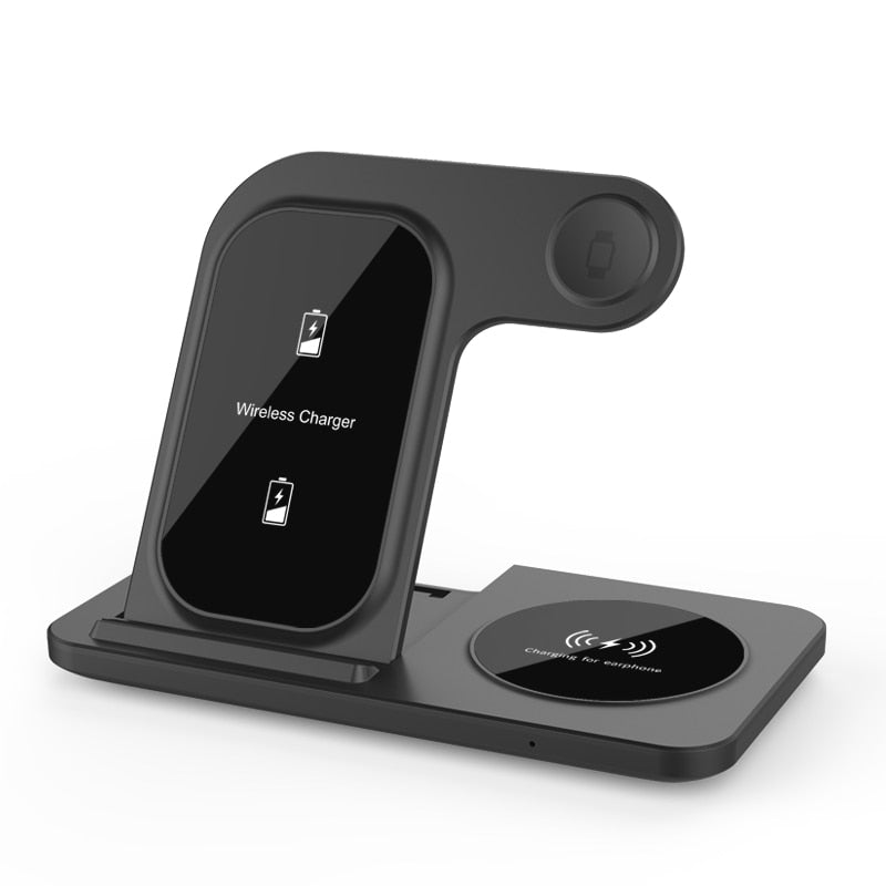 3 in 1 Wireless Foldable Fast Charging Station Dock For iPhone