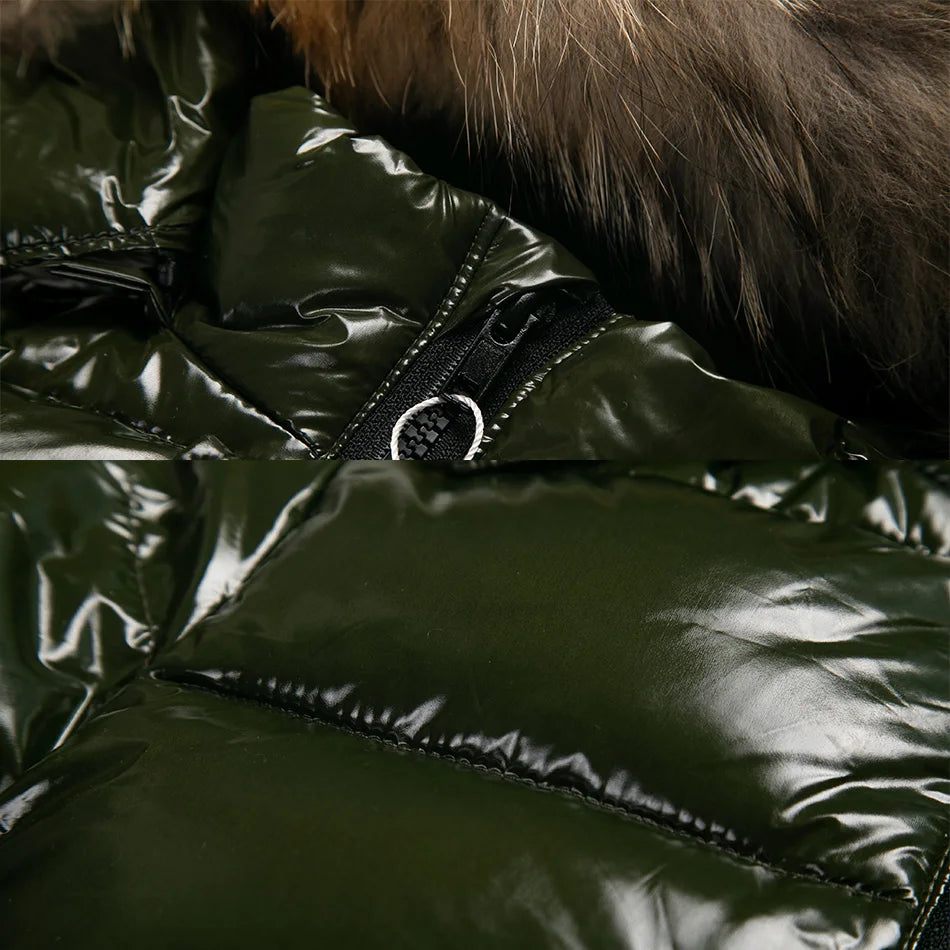 Winter Coat White Duck Down Jacket For Boys Children's Clothes Thickened Outerwear Infant With Nature Fur 2-10y Parka Kids