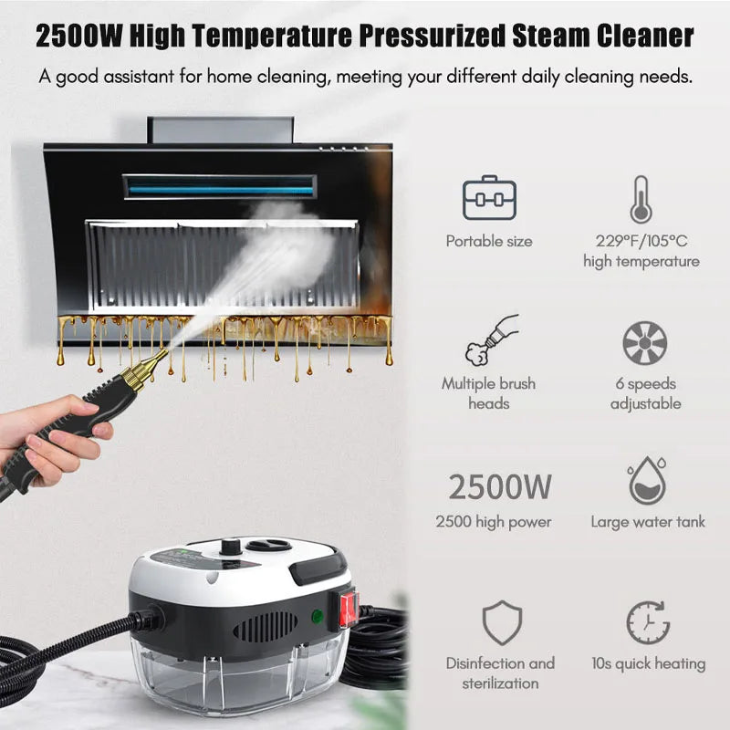 Steam cleaning machine, efficient sterilization kitchen cover air conditioning cover cleaning, automobile glass cleaning machine