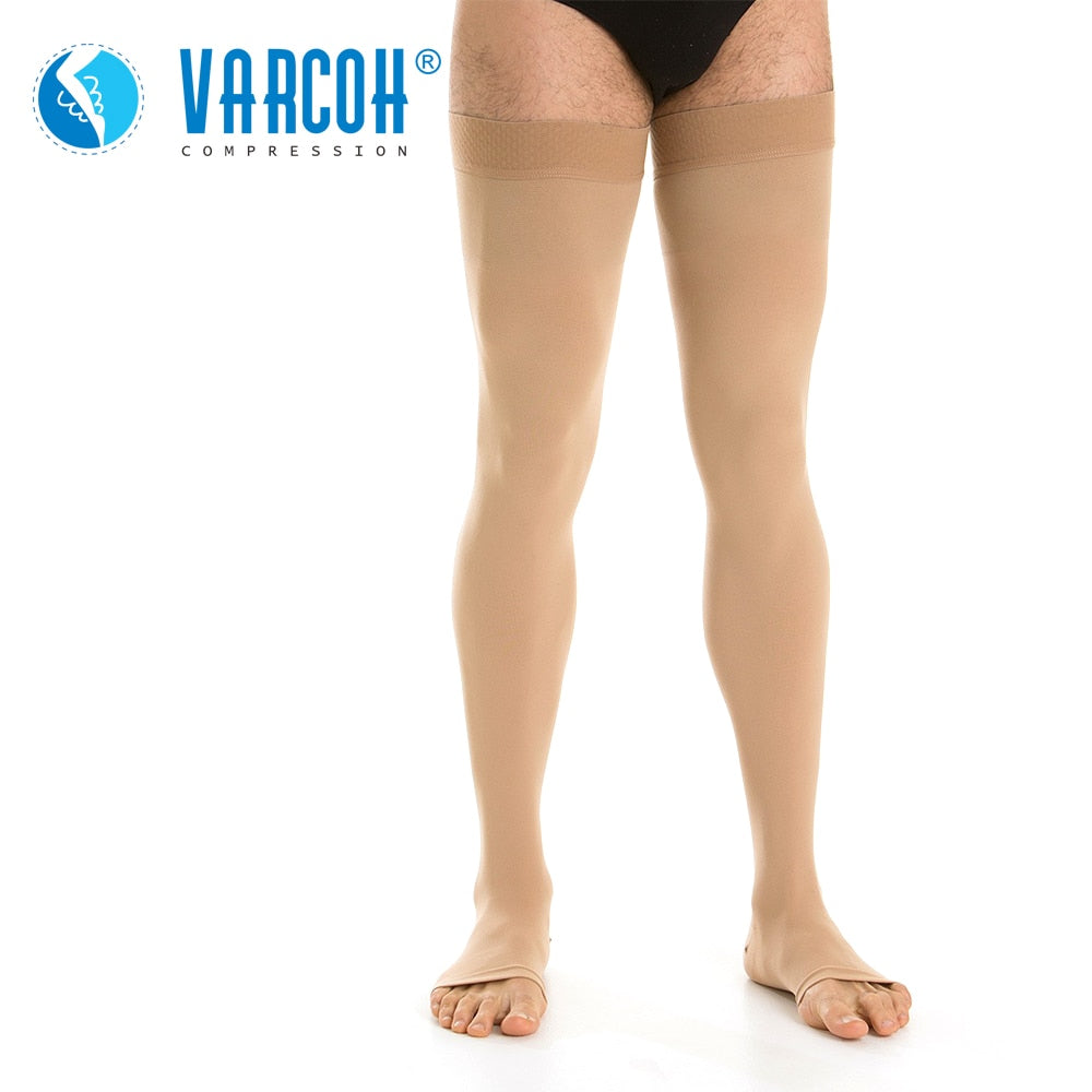 Compression Stockings Unisex Open Toe,20-30 mmHg Graduated Support Socks