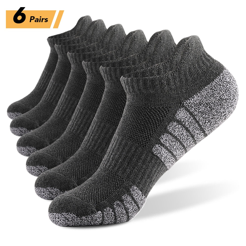 6/12Pairs Sport Ankle Socks Athletic Low-cut resistant Warm Socks