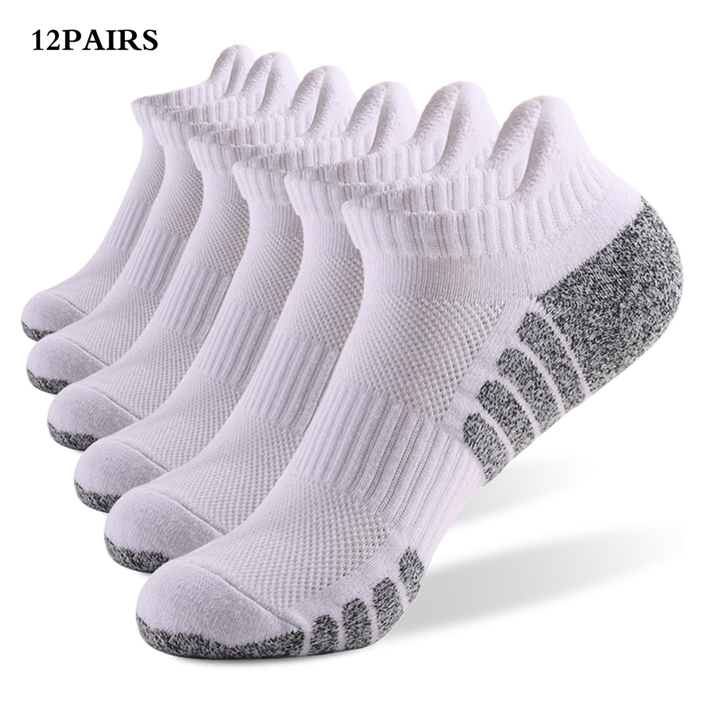 6/12Pairs Sport Ankle Socks Athletic Low-cut resistant Warm Socks