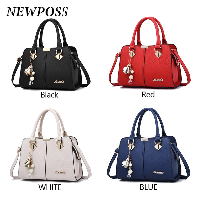 Women Leather Designer Brand Handbags Purses Shoulder Bags