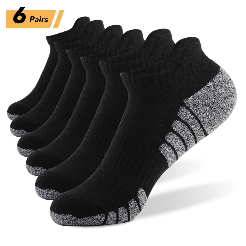 6/12Pairs Sport Ankle Socks Athletic Low-cut resistant Warm Socks