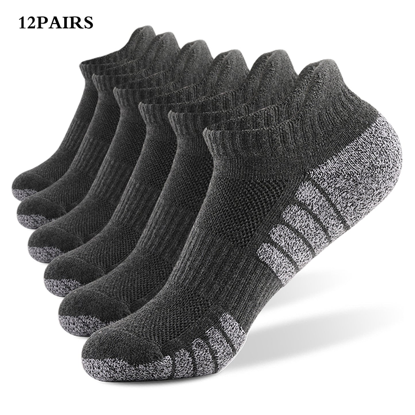 6/12Pairs Sport Ankle Socks Athletic Low-cut resistant Warm Socks