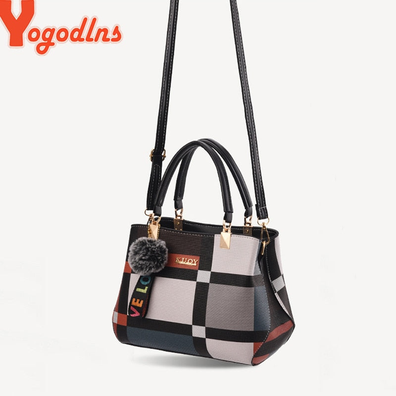 Designer Brand Plaid Women Shoulder Bag