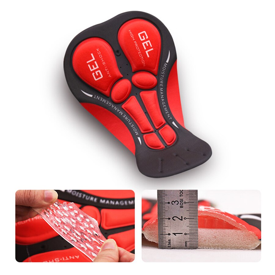 Breathable  Cycling Underwear 5D Gel Pad Shockproof