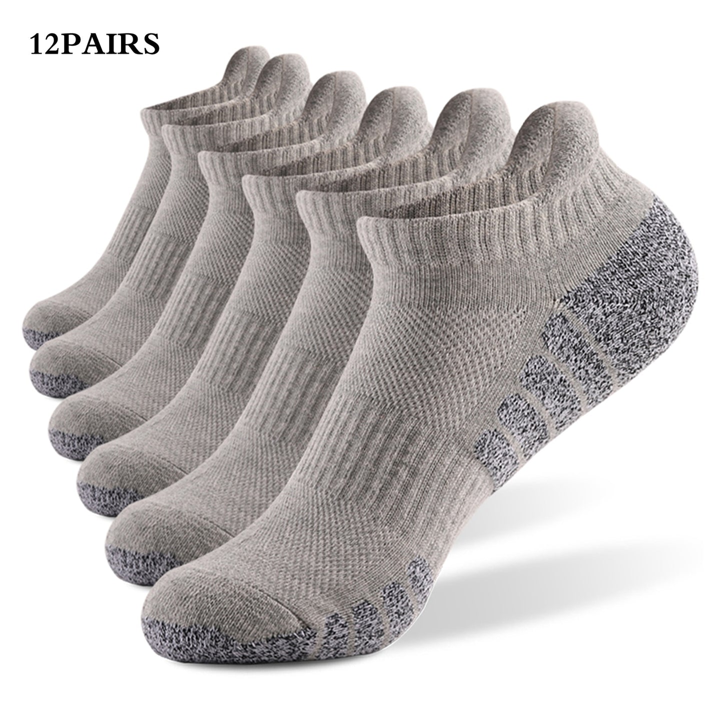 6/12Pairs Sport Ankle Socks Athletic Low-cut resistant Warm Socks