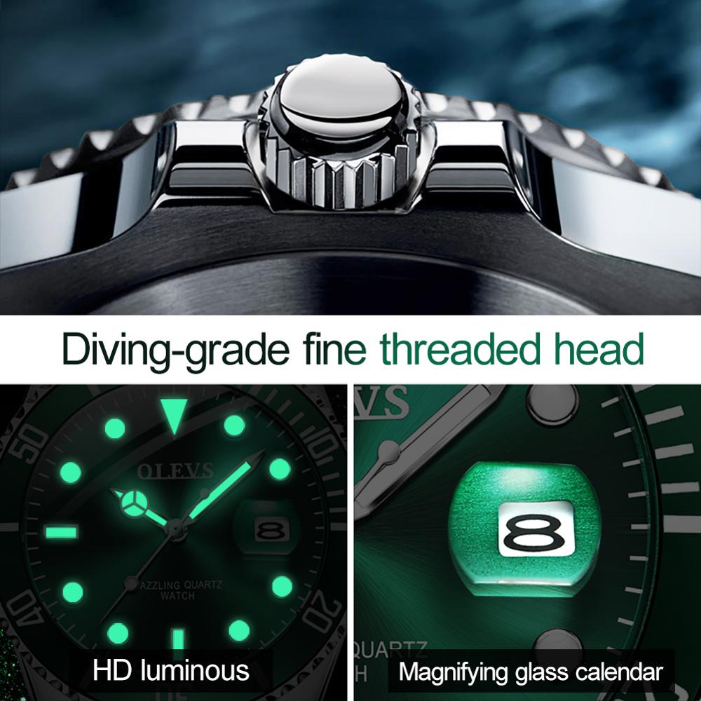 Men Top Brand Luxury Stainless Steel Strap Sport Waterproof Watch