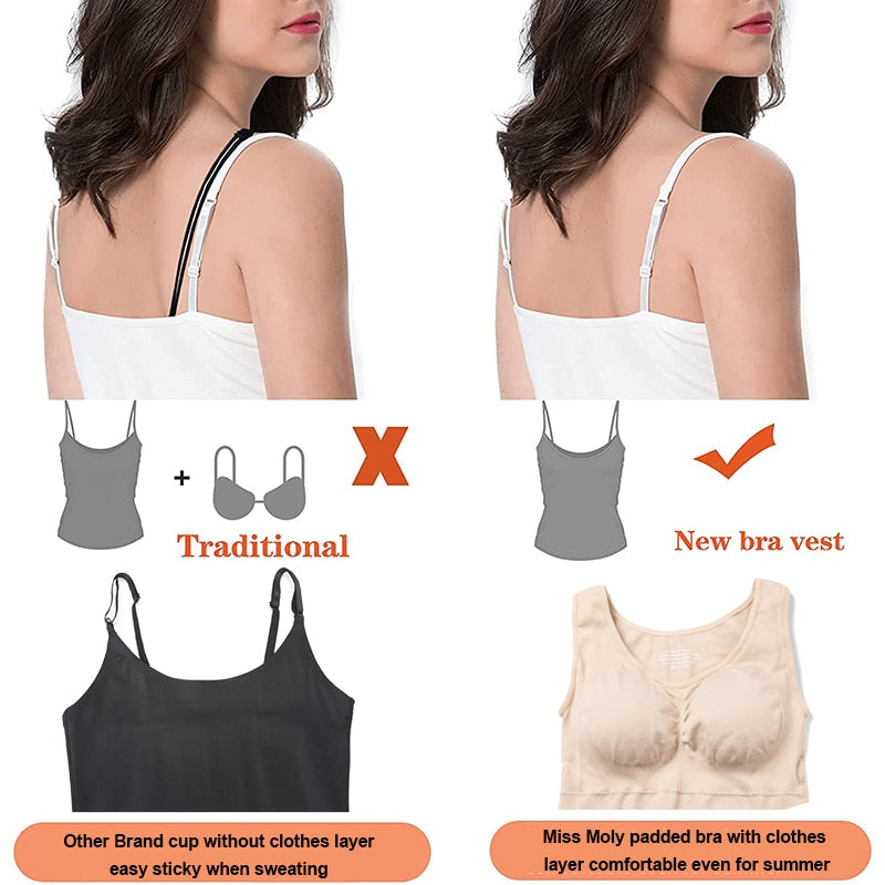 Tank Tops for Women with Built in Bra Shelf