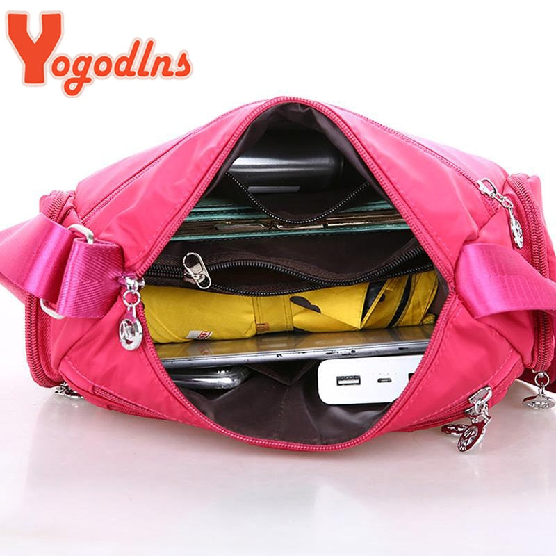 Women Casual Multifunction Crossbody  Shopping  Large Capacity Handbag