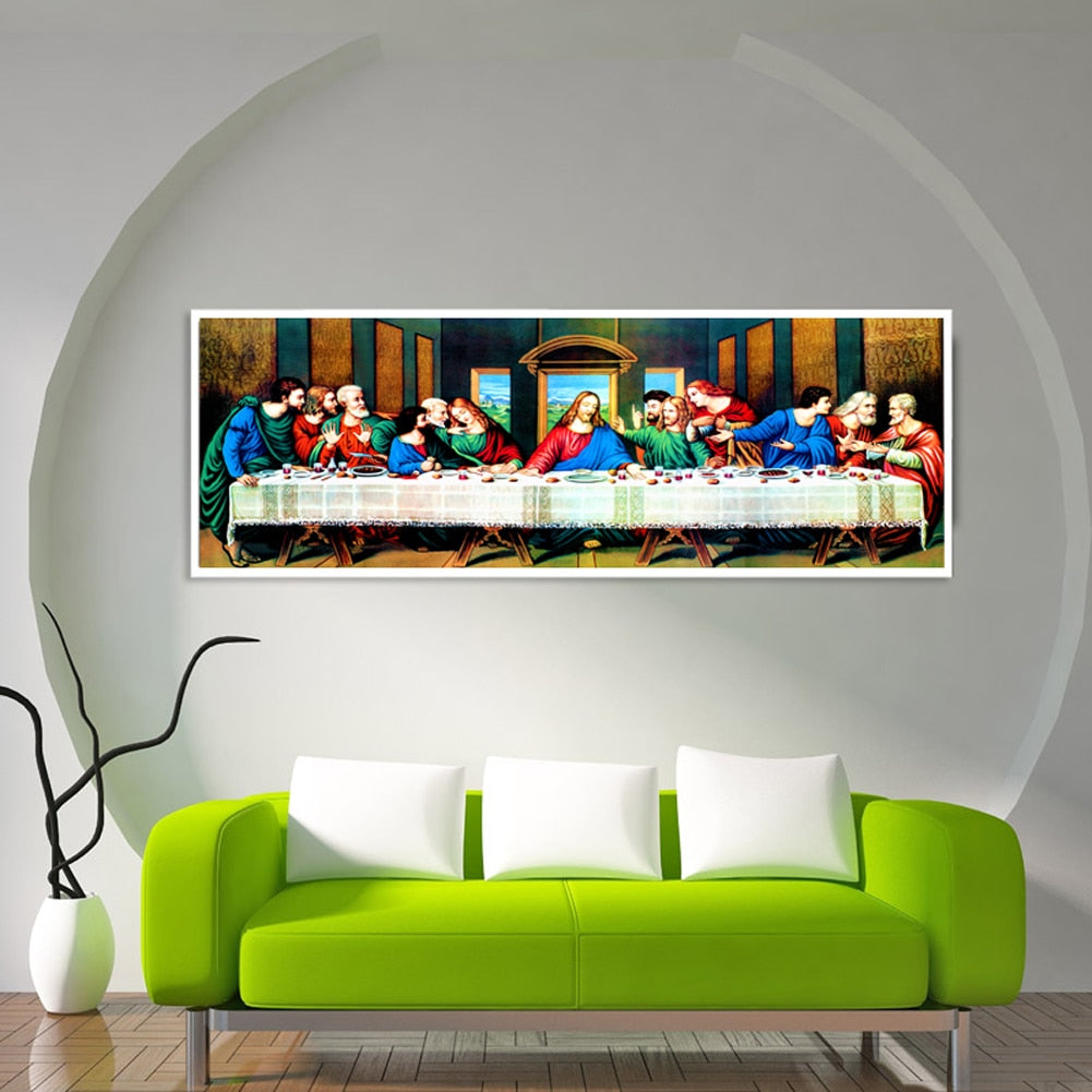 80*30cm The Last Supper 5D Diamond Painting DIY Craft Cross Stitch Kits Diamonds Embroidery Diy Mosaic Needlework Home Decor