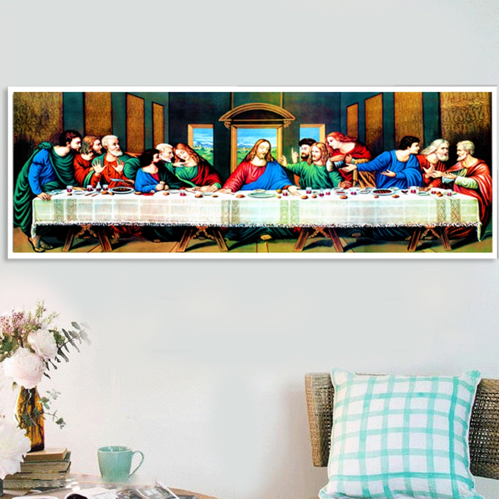 80*30cm The Last Supper 5D Diamond Painting DIY Craft Cross Stitch Kits Diamonds Embroidery Diy Mosaic Needlework Home Decor