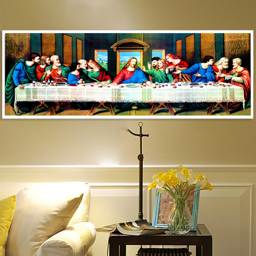 80*30cm The Last Supper 5D Diamond Painting DIY Craft Cross Stitch Kits Diamonds Embroidery Diy Mosaic Needlework Home Decor