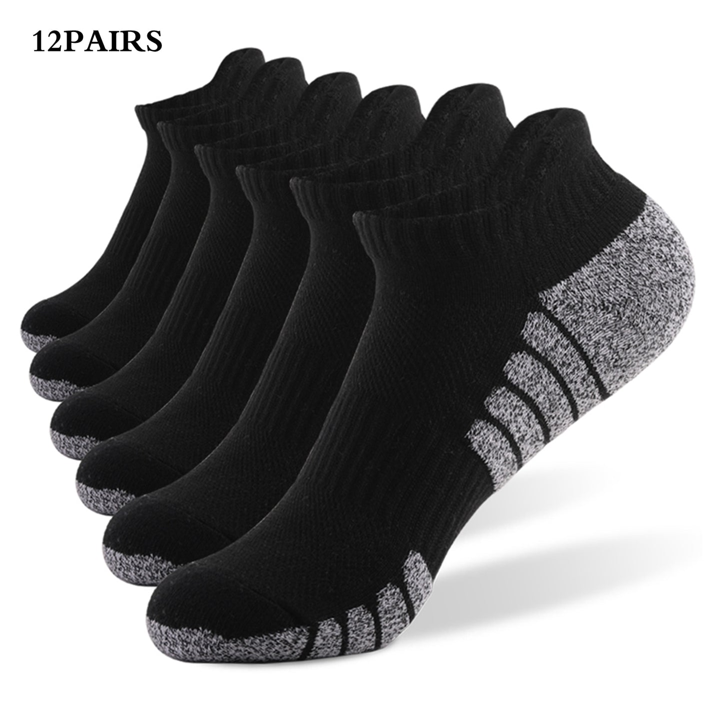 6/12Pairs Sport Ankle Socks Athletic Low-cut resistant Warm Socks