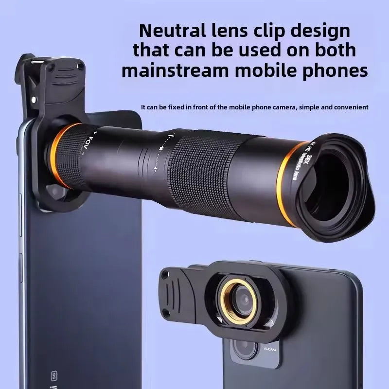 38X Mobile Phone Telephoto Lens 4k High Definition Telescope Outdoor Fishing Live Concert Universal Shooting Artifact