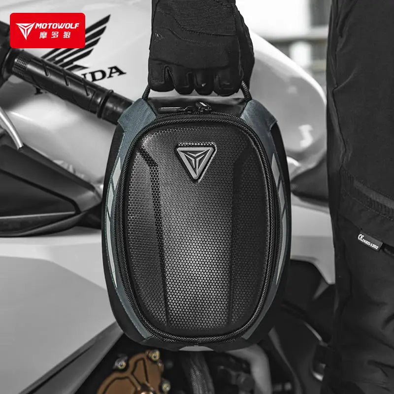 Magnetic Fuel Tank Luggage Bag For Universal Retro Motorcycle With Iron Oil Tank Waterproof 4.5L Racing Motorbike Tank Front Bag