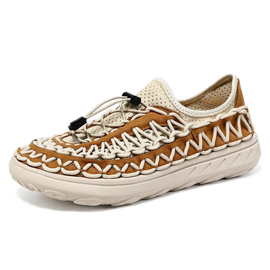 Summer Hand-woven Men's Sandals Fashion Men Casual Shoes Brand Designer Men Sneakers High Quality Beach Sandals Men Shoes