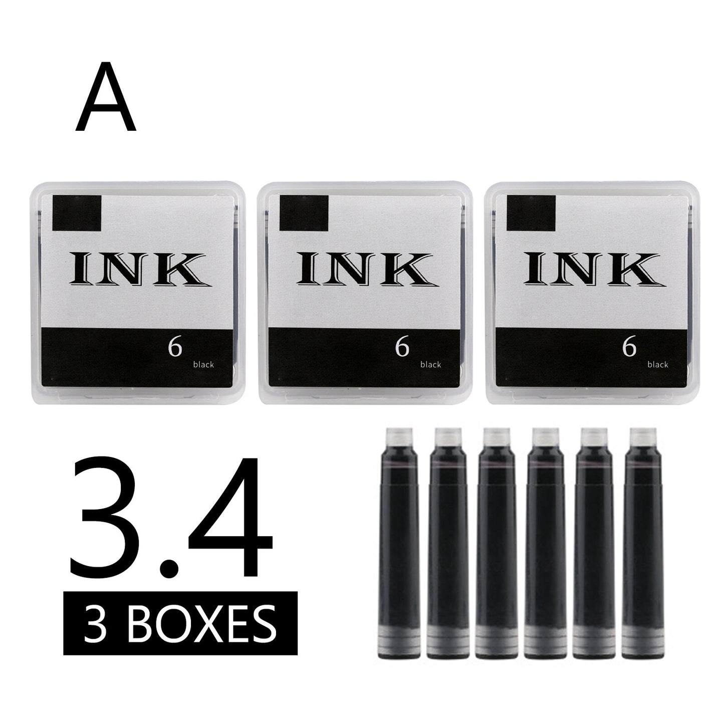 Replaceable Blue black ink sacs for pens office school supplies