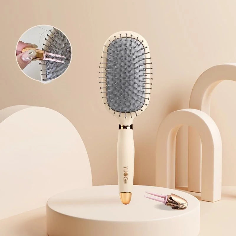 Hair Brush Cute Air Cushion Massage Comb Antistatic Comb Household Women's Long Hair Curly Hair Brush with Cleaning Tools