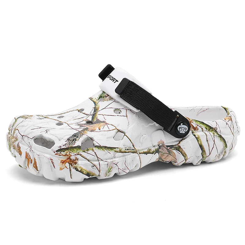 Summer Men's Clogs Sandals Man Home Garden Shoes Comfortable Men Slippers Non-Slip Soft Bottom Flip Flop Sandals Big Size 46 47