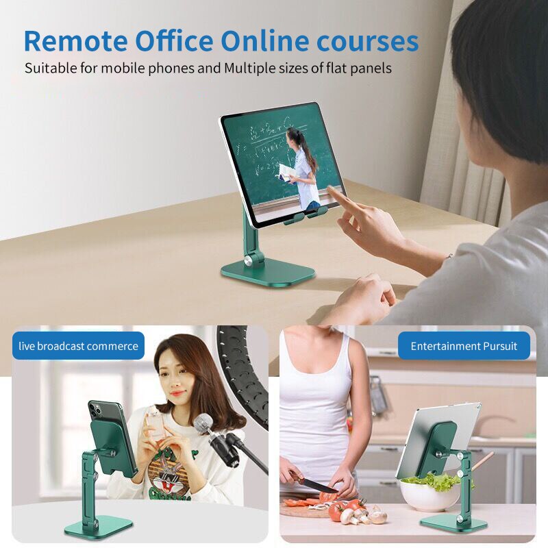 Three Sections Foldable Desk Mobile Phone Holder