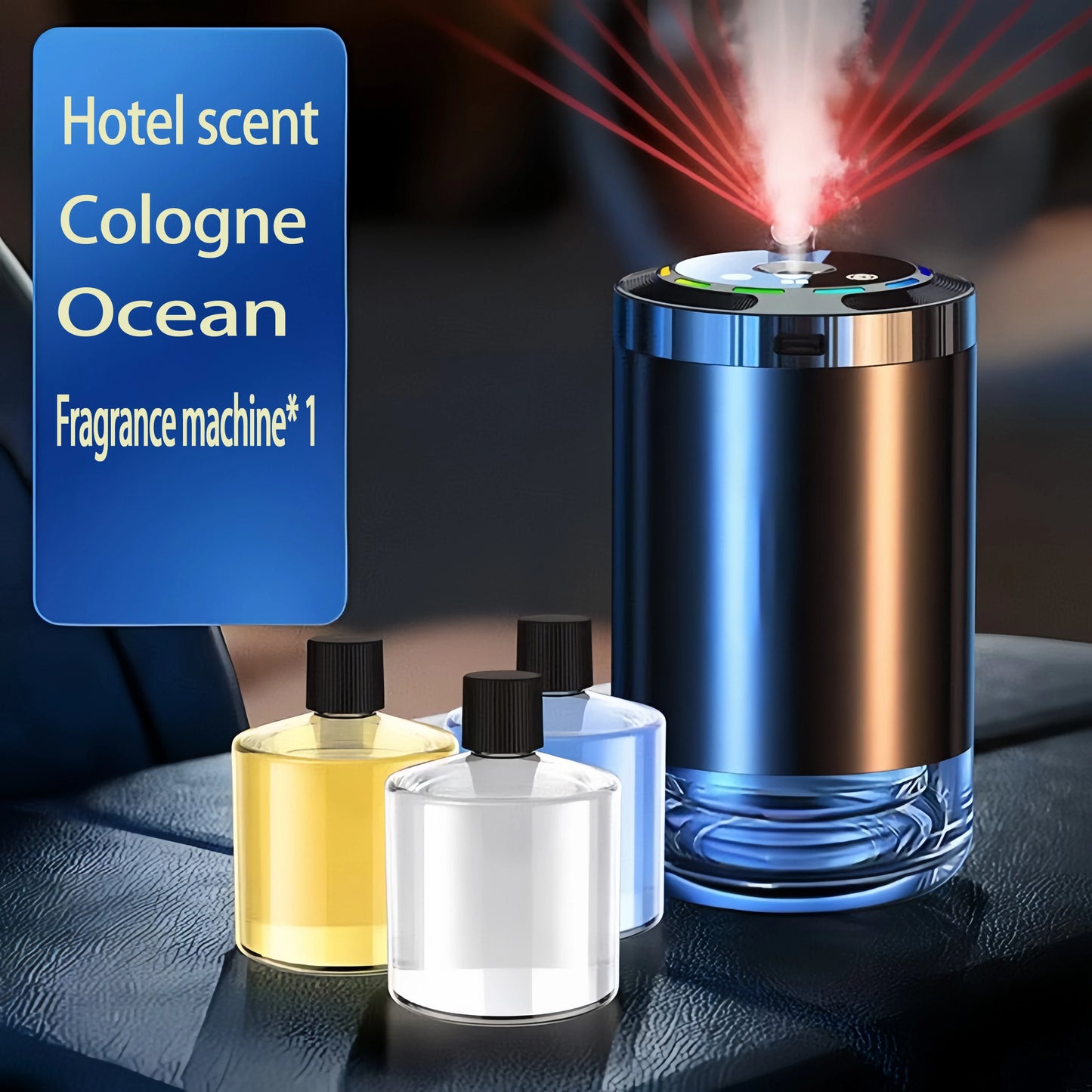 Electric Air Diffuser Car Aroma Air Vent Humidifier Mist Aromatherapy Air Freshener for Odor Removal Car Accessories