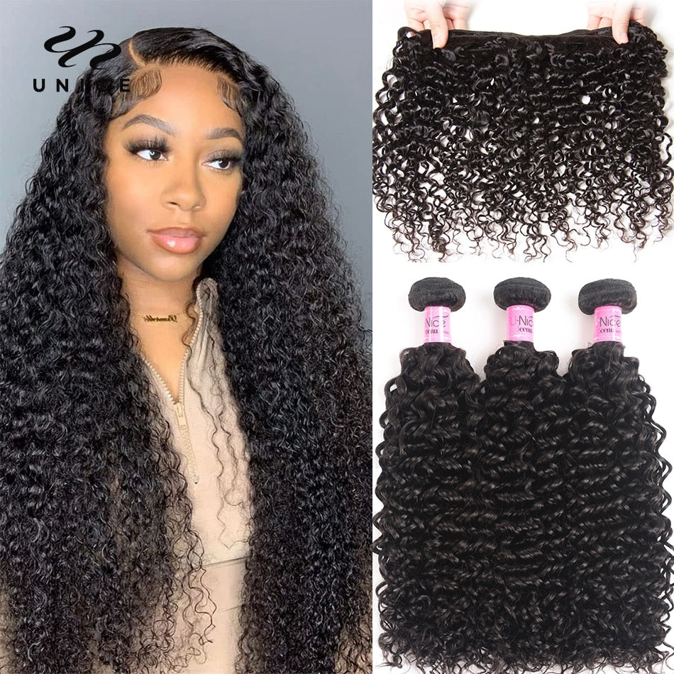 100% Curly Weave Human Hair Bundles Remy Hair 8-26" Brazilian Hair Weave Bundles Natural Color 10A 3/4 Bundles Deal