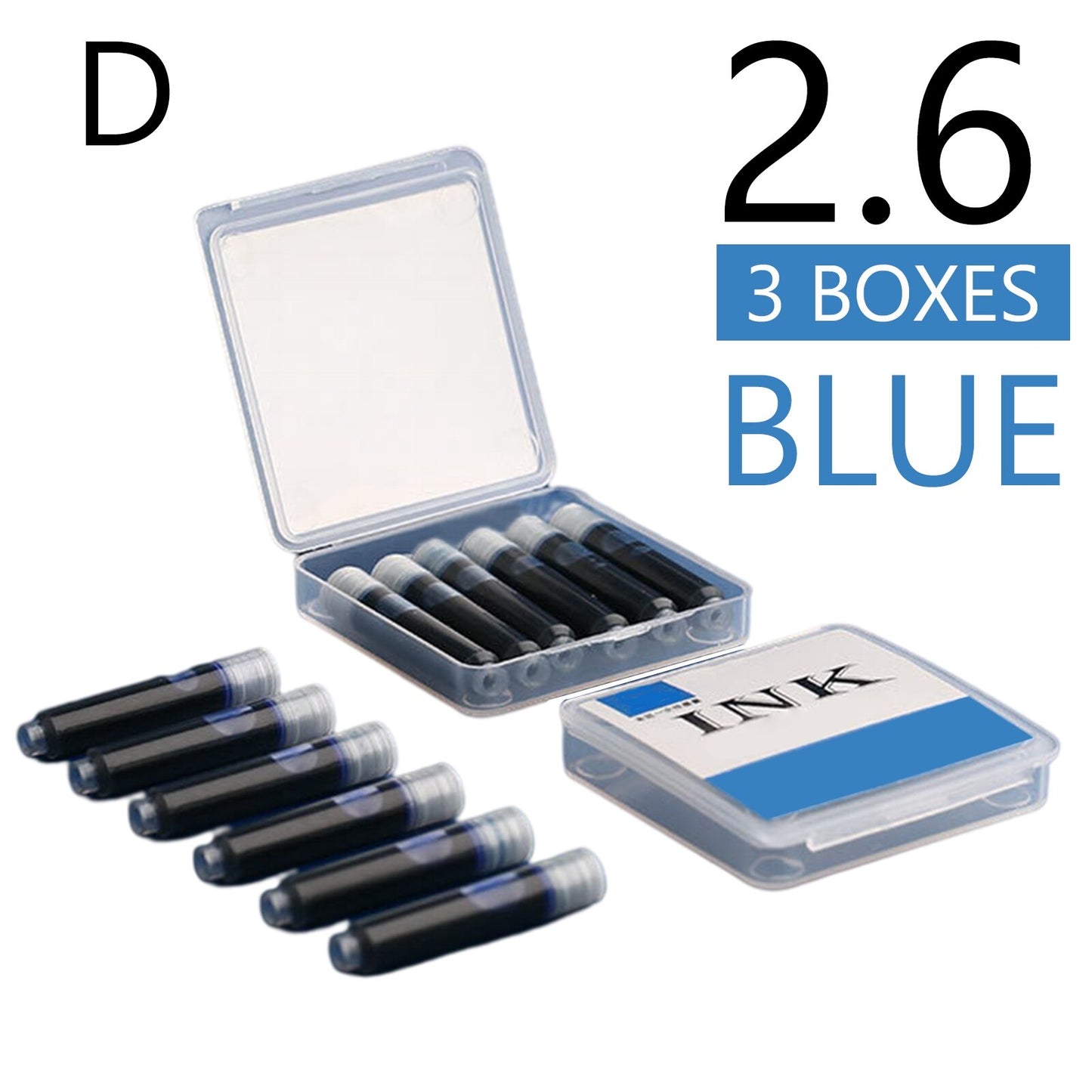 Replaceable Blue black ink sacs for pens office school supplies