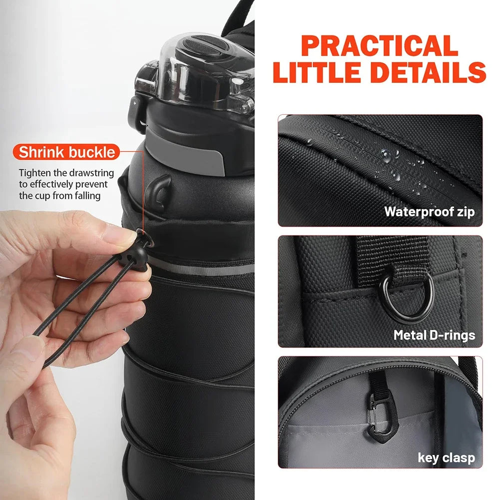 New Magnetic Water Bottle Pouch Bag Gym-specific Water Cup Holder With Strong Magnet For Outdoor Sports Cup Holder Crossbody Bag
