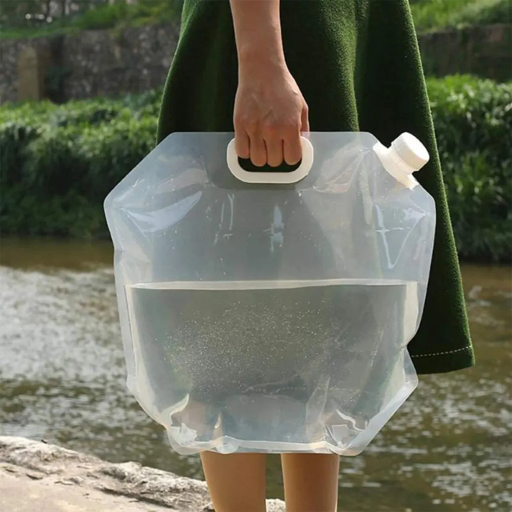 5L Water Bag Folding Portable Sports Storage Container Jug Bottle for Outdoor Travel Camping with Handle Folding Water Bag