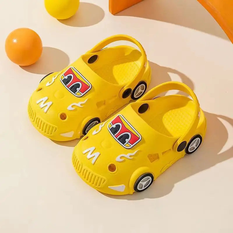 Summer Fashion Kids Sandals Soft Bottom Cartoon Hole Boys Girls Sandy Beach Outdoor Casual Shoes Mules Children's Shoes Slippers