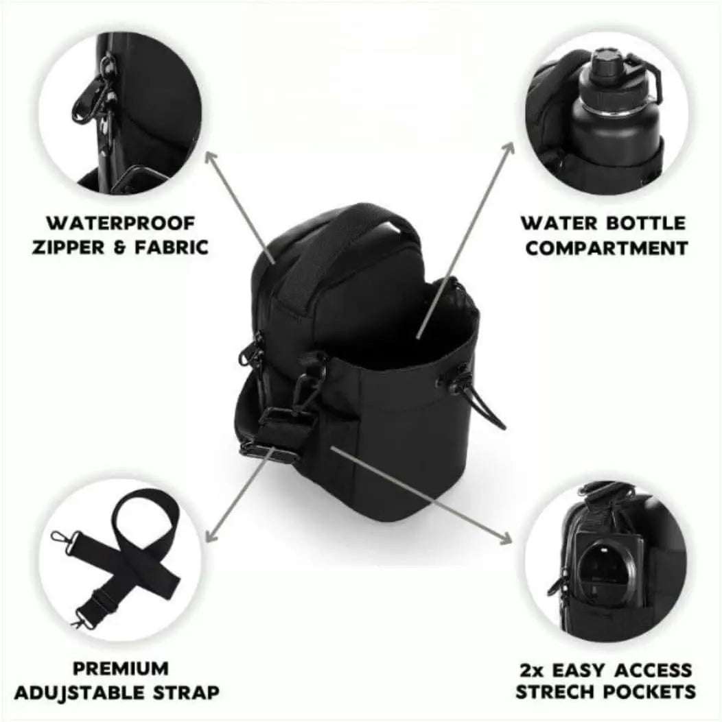New Magnetic Water Bottle Pouch Bag Gym-specific Water Cup Holder With Strong Magnet For Outdoor Sports Cup Holder Bag ﻿