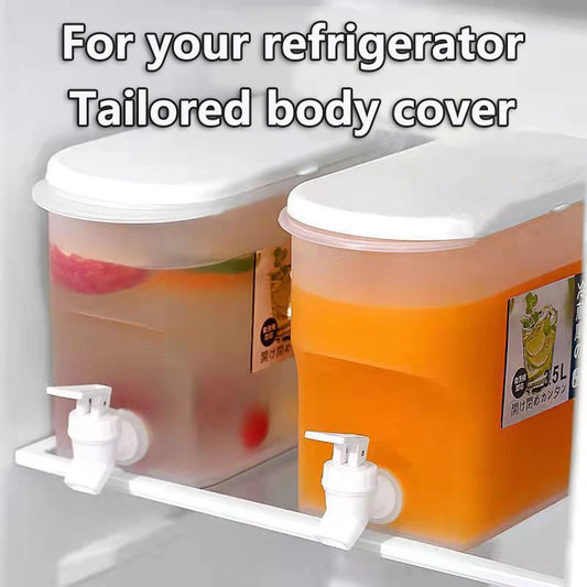 3.5L Water Kettle Or Faucet Beverage Dispenser Cold Juice Lemonade Drinks Bucket Liquid Storage Tank Outdoor Fridge Organizers