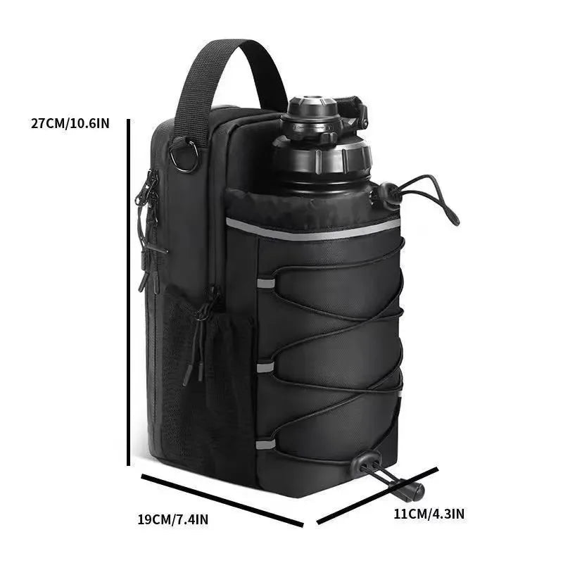 Magnetic Water Bottle Sling Bag Adjustable Large Capacity Gym Bottle Bag Waterproof Convenience Crossbody Sports Bag Gym For Men