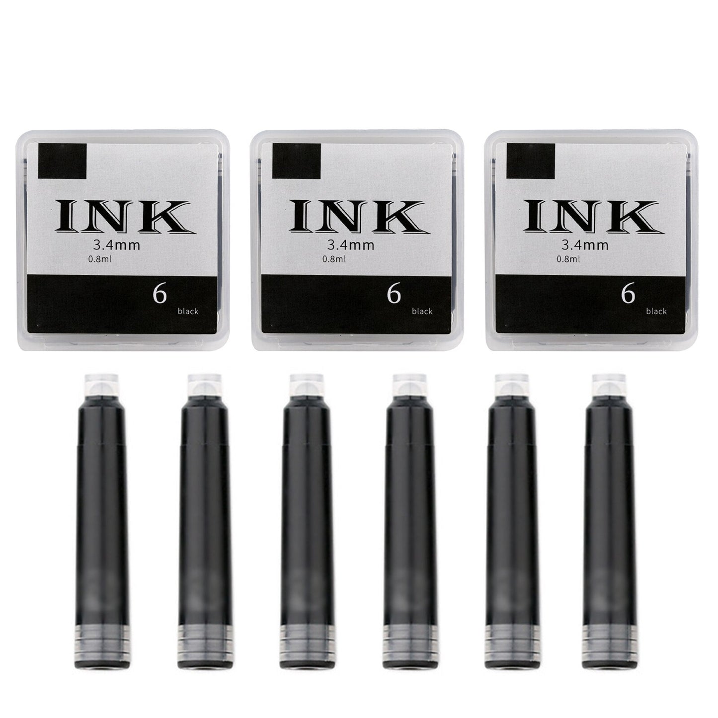 Replaceable Blue black ink sacs for pens office school supplies