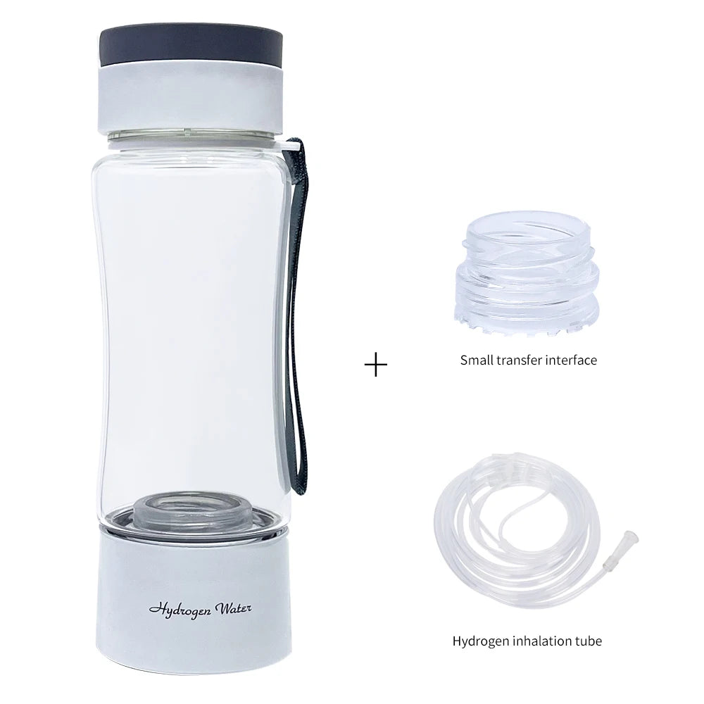 Sport/Travel Design DuPont 3000ppb Hydrogen Rich Water Generator  3 in 1 use with Inhalation tube self-cleaning SPE/PEM H2 maker