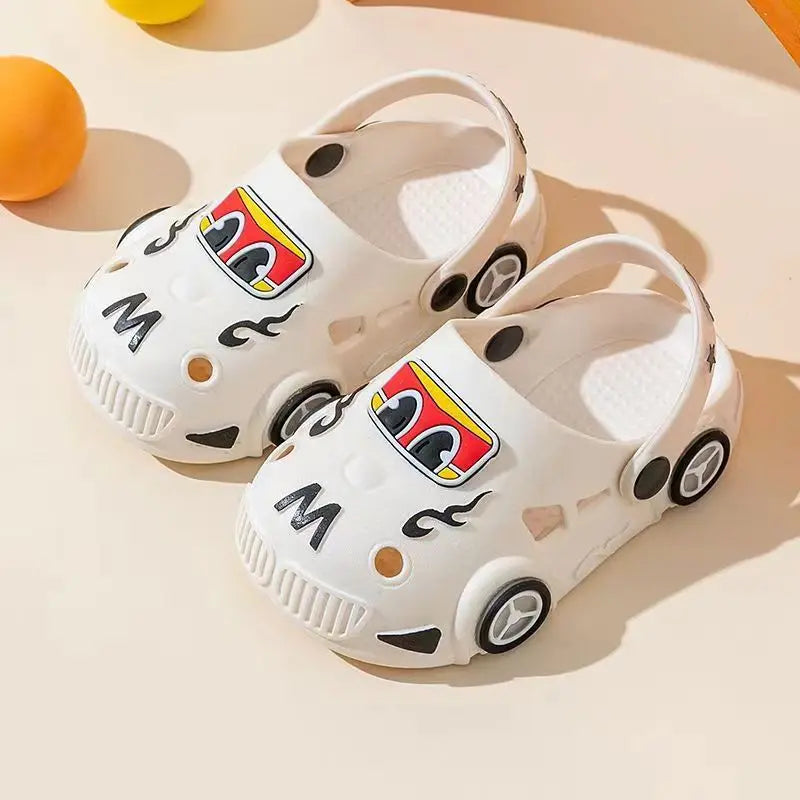 Summer Fashion Kids Sandals Soft Bottom Cartoon Hole Boys Girls Sandy Beach Outdoor Casual Shoes Mules Children's Shoes Slippers