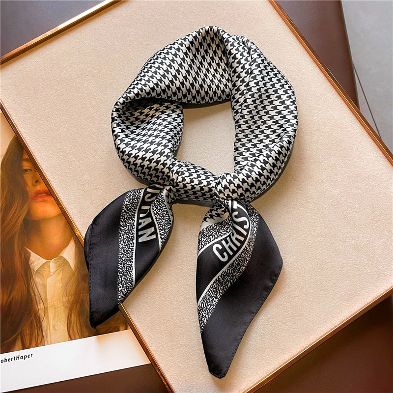 Women Luxury Design Neck Tie Scarf