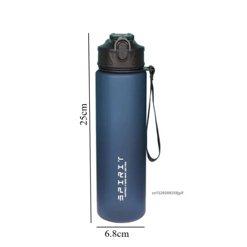 750ml Sports Water Bottle with Straw Gym Cup Portable Large Capacity Water Bottle For Fitness Camping Men Water Kettle