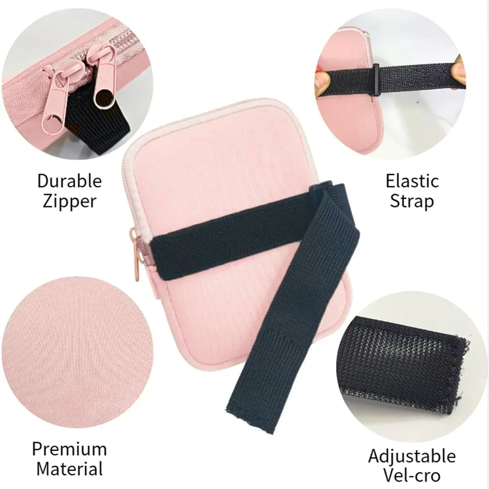 New Handheld Water Bottle Bags Fitness Accessories Zipper Small Storage Bag with Zipper Outdoor Sports Water Bottle Cup Bag