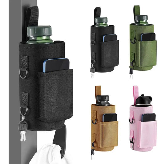 Magnetic Sling Bottle Bag with Shoulder Strap Water Bottle Holder Phone Holder for Men Women Workout Fitness Travel Outdoor