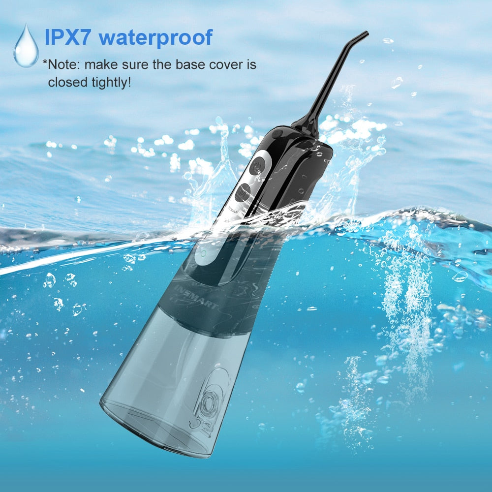 Waterproof Portable Dental Water Jet Floss 300ML Teeth Cleaner