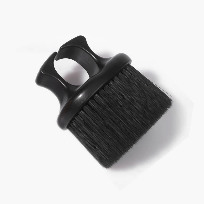 Hair salon professional hairdressing hair sweeping brush soft hair nylon finger ring brush Portable beard brush  cleaning comb