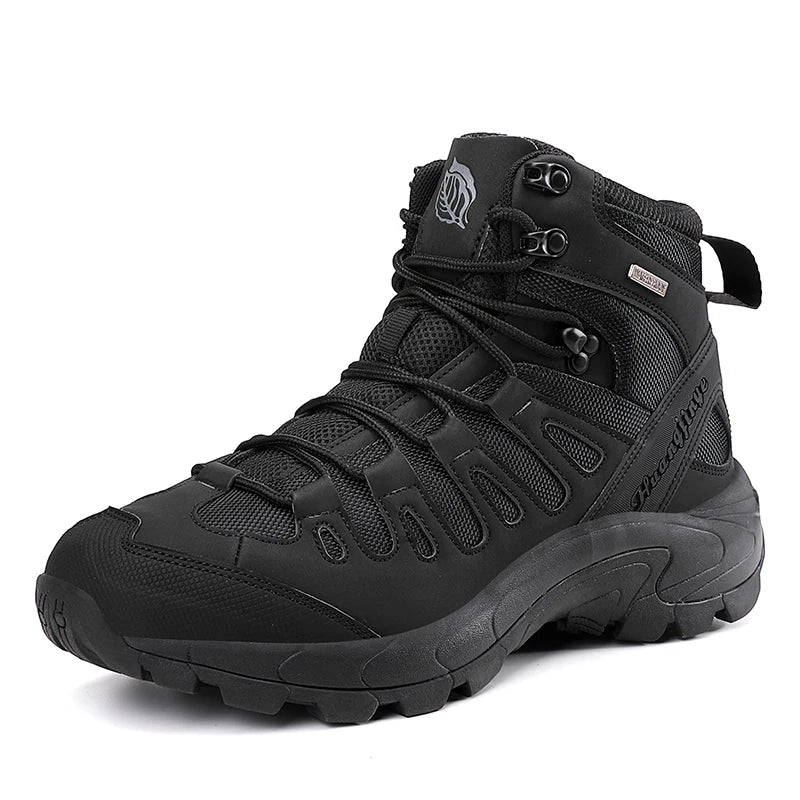 Hiking Shoes High Top Men's Casual Breathable Sneakers High Quality Jogging Hiking Sneakers Non-slip Plus Size Men's Shoes