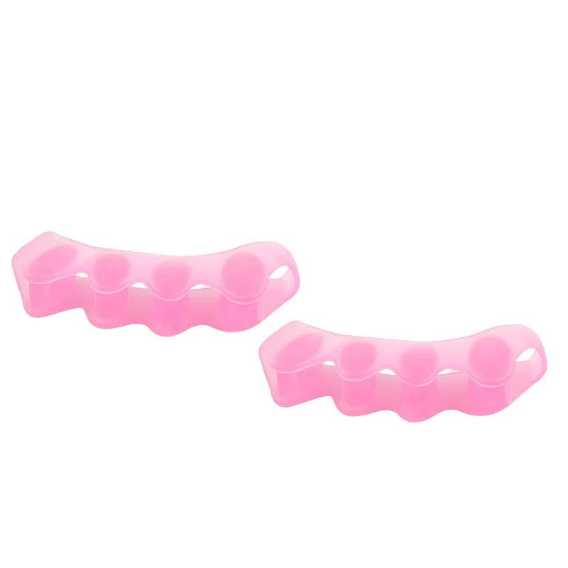 1 Pair Silicone Toe Separators Hammer Toe Bunion Gel Cushioning for Yoga Comfortable Protective Pads for Men And Women